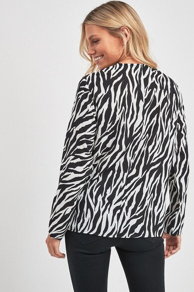 NEXT Bluza cu prindere frontala si imprimeu cu zebra Femei