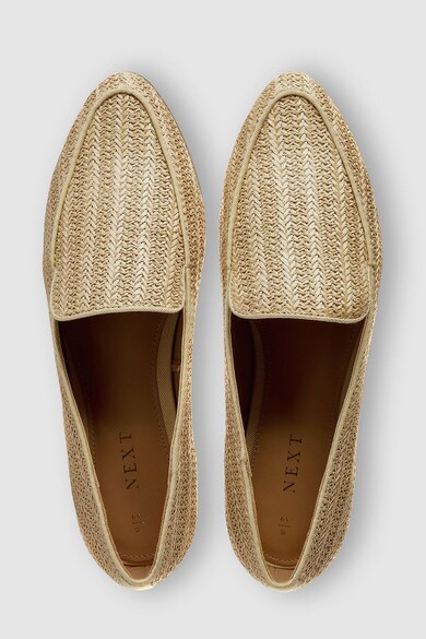 NEXT Pantofi loafer din material textil, cu aspect impletit Femei