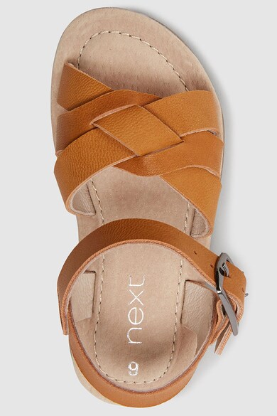 NEXT Sandale de piele cu inchidere cu catarama Fete