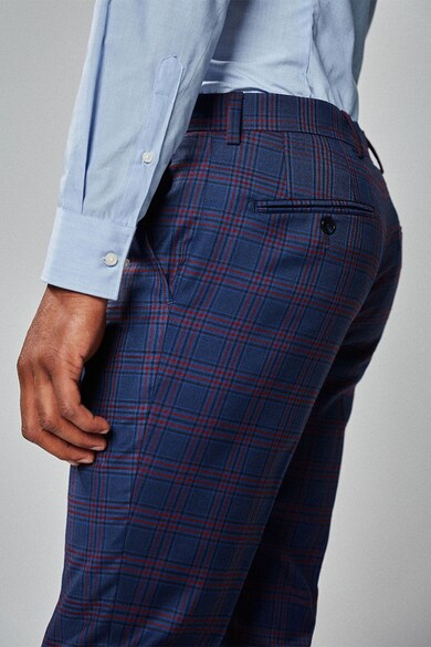 NEXT Официален кариран панталон по тялото Мъже
