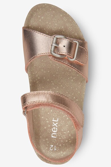 NEXT Sandale de piele cu aspect metalizat Fete
