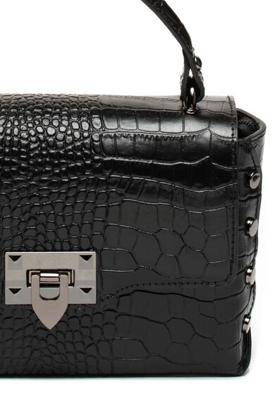 Chiara Canotti Geanta crossbody de piele, cu model crocodil Femei