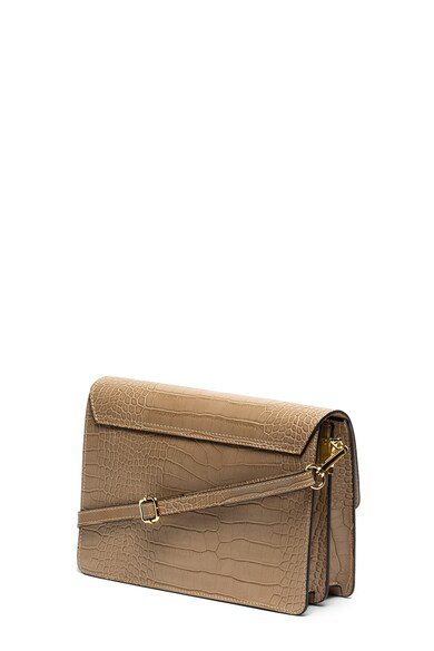 Chiara Canotti Geanta crossbody de piele, cu aspect reptila Femei