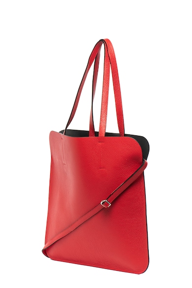 Antonia Moretti Кожена шопинг чанта с дизайн 2 в 1 Жени