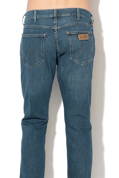 Wrangler Blugi slim fit cu aspect decolorat Slider Barbati