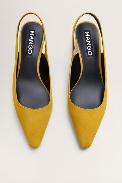 Mango Велурени обувки Crose с масивен ток Жени