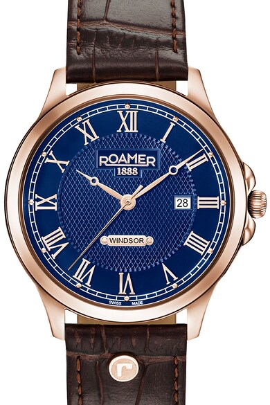 Roamer of Switzerland Ceas analog rotund cu cardran texturat Barbati