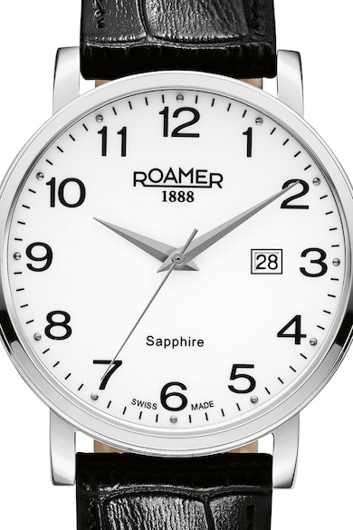 Roamer of Switzerland Ceas analog cu o curea cu model crocodil Barbati