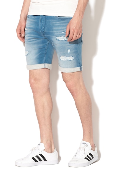 Jack & Jones Blugi scurti regular fit cu detalii cu aspect deteriorat Rick Barbati