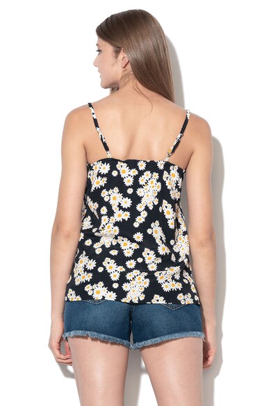 Only Top cu imprimeu floral si garnituri valurite Daisy Femei