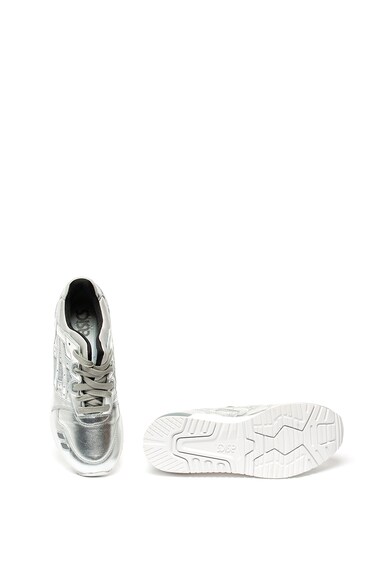 Asics Pantofi sport de piele si material textil, cu aspect metalizat Gel Lyte III Femei