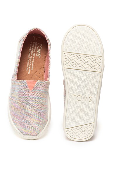 TOMS Classic bebújós cipő fényes anyagbetétekkel Lány