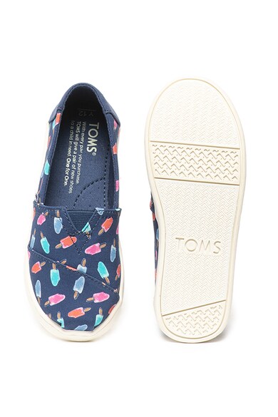 TOMS Classic mintás bebújós cipő Lány