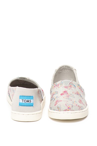 TOMS Classic pillangómintás bebújós cipő Lány