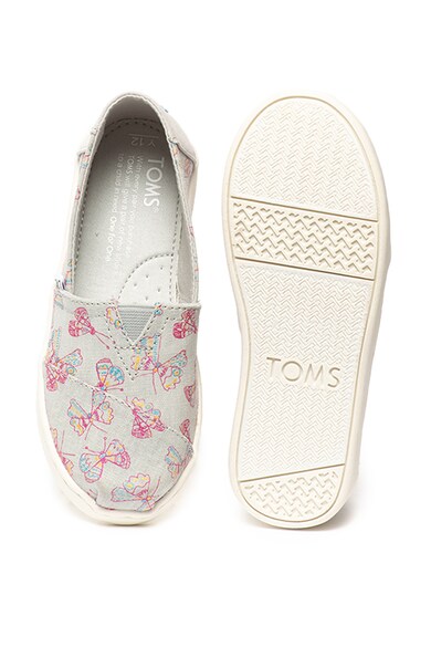 TOMS Pantofi slip-on cu imprimeu fluture Classic Fete