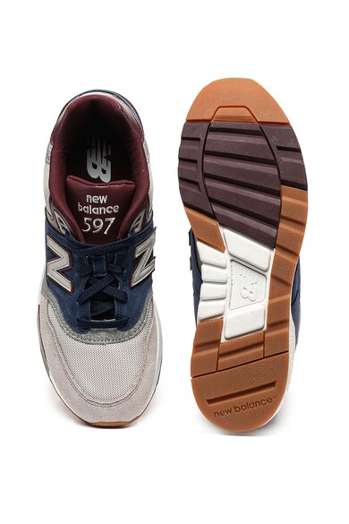 New Balance Велурени спортни обувки 597 с кожа Мъже