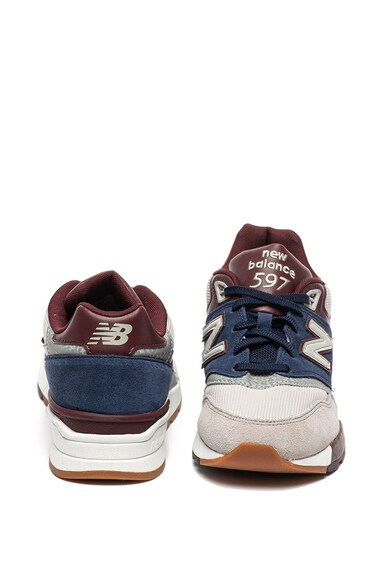 New Balance 597 nyersbőr sneaker bőrrészletekkel férfi