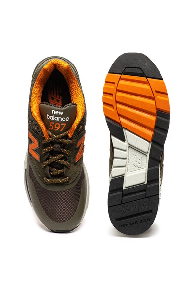 New Balance Pantofi sport de piele intoarsa cu insertii de plasa 597 Barbati
