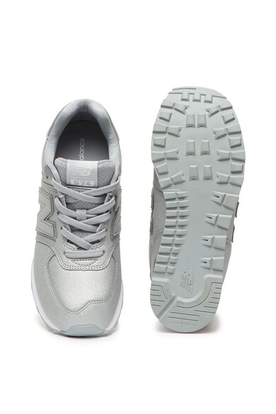 New Balance Pantofi sport de piele ecologica cu aspect stralucitor 574 Fete