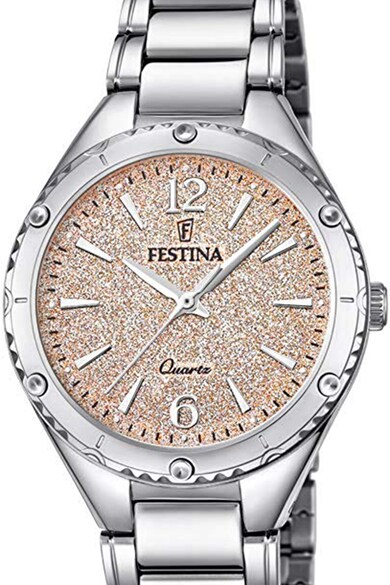 Festina Часовник с метална верижка и бляскав циферблат Жени