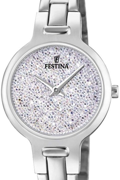 Festina Kerek karóra cirkónia kristályokkal díszítve női