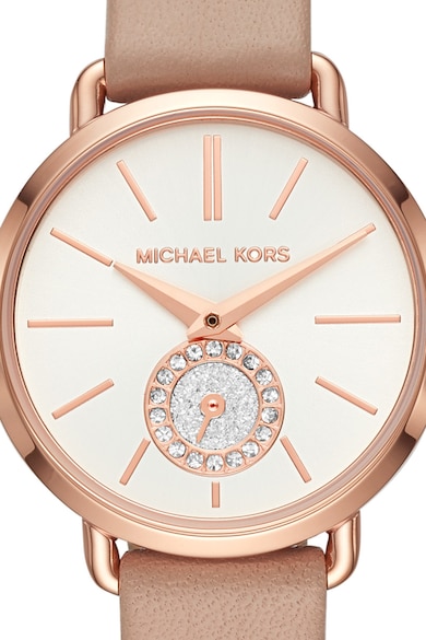 Michael Kors Ceas rotund cu o curea de piele Femei