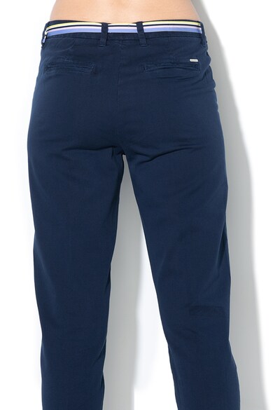 Tom Tailor Pantaloni chino cu lungime crop si curea Femei