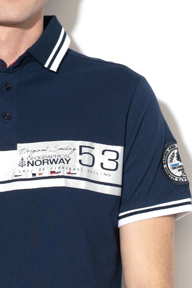 Geographical Norway Тениска Kantier с бляскава щампа Мъже