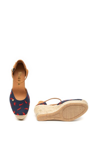 La Siesta Sandale wedge tip espadrile Gambas Femei