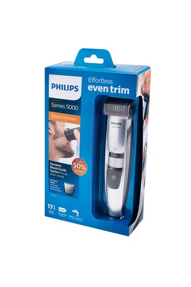 Philips Masina de tuns barba  BT5205/16, Acumulatori, Lame din otel, 0.4 - 7 mm, 17 Trepte, Argintiu Barbati