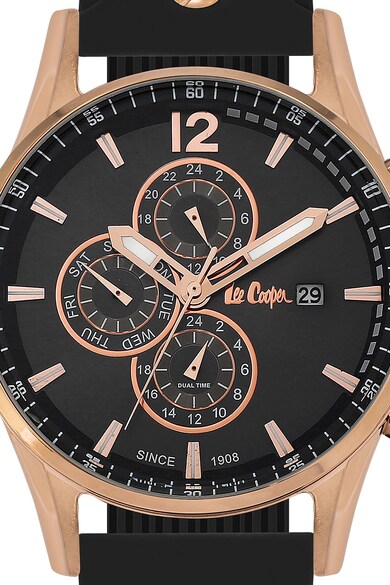 Lee Cooper Szilikonszíjas chrono karóra férfi