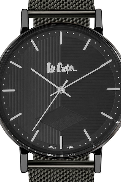 Lee Cooper Ceas analog cu bratara metalica cu aspect de plasa Barbati