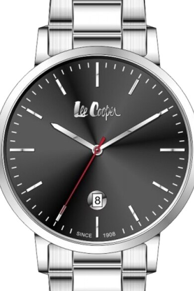 Lee Cooper Ceas rotund analog cu bratara metalica Barbati