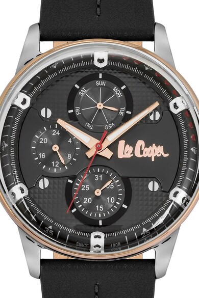 Lee Cooper Мултифункционален часовник с кожена каишка Мъже