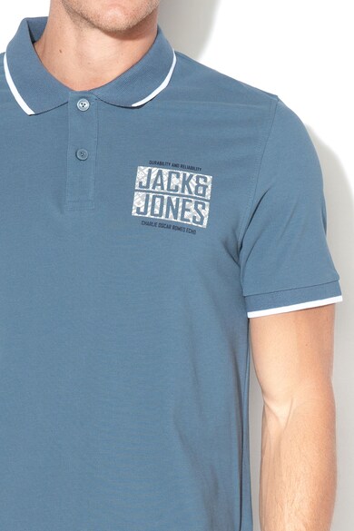 Jack & Jones Gerard galléros póló kontrasztos alsó szegélyekkel férfi