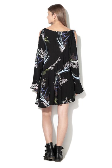 Free People Rochie mini cu imprimeu floral si decupaje pe umeri Femei