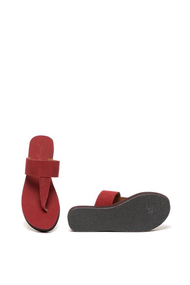 Free People Nubuk bőr flip-flop papucs női