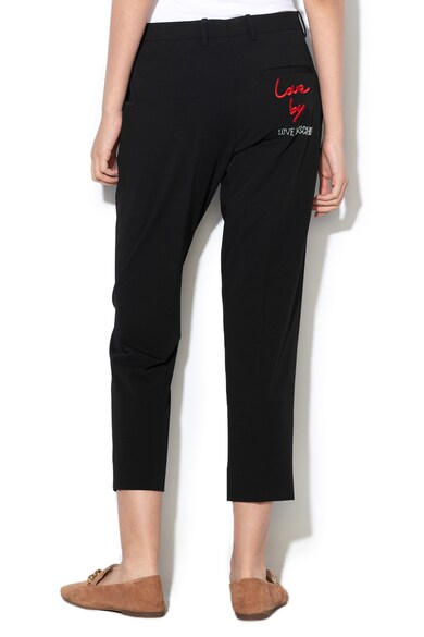 Love Moschino Pantaloni cu croiala conica si pensa Femei