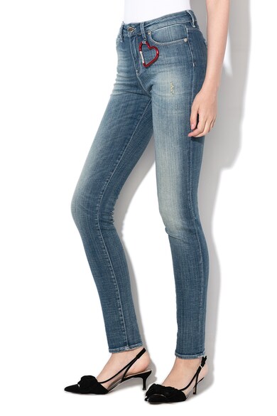 Love Moschino Blugi skinny cu aspect decolorat Femei