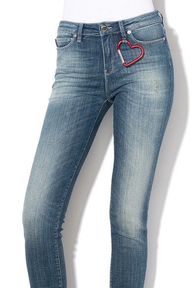 Love Moschino Blugi skinny cu aspect decolorat Femei