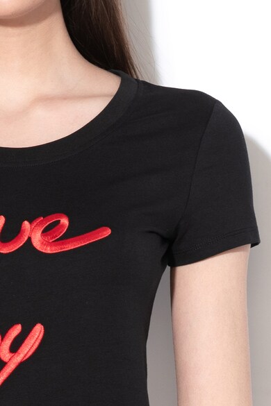 Love Moschino Tricou cu broderie logo Femei
