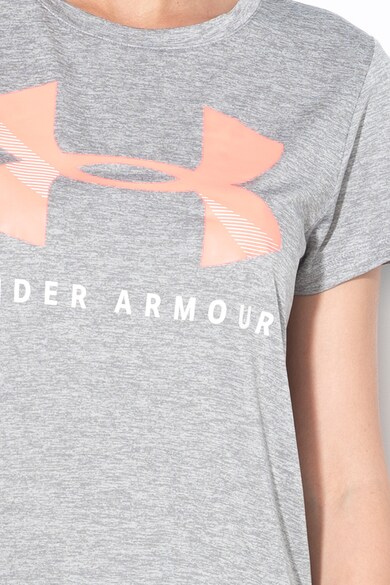 Under Armour Tech Graphic laza fazonú fitneszpóló gumis logómintával női