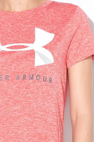 Under Armour Tech Graphic laza fazonú fitneszpóló gumis logómintával női