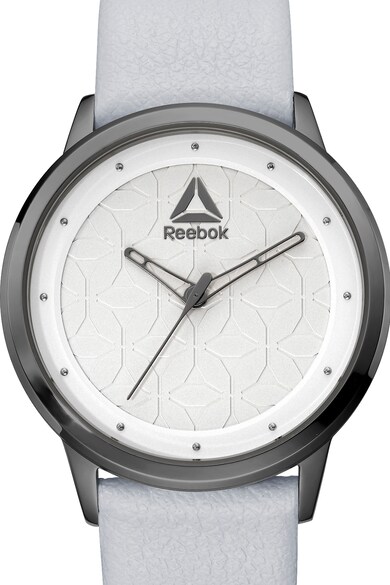 Reebok Ceas rotund cu o curea de piele Femei