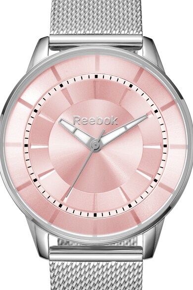 Reebok Ceas analog cu bratara metalica cu model plasa Femei