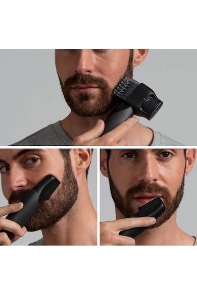 Panasonic Trimmer pentru barba si par corporal  , 3 in 1, Wet & Dry, accesoriu de tuns 0.5-10 mm, Negru Barbati