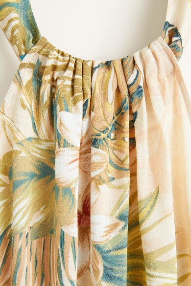 Mango Vintage virágmintás bővülő fazonú ruha női
