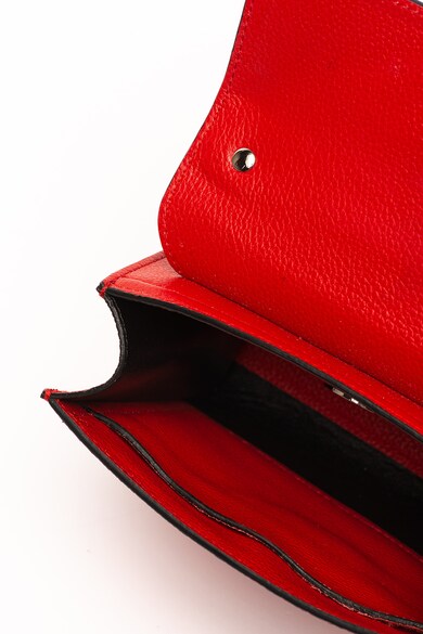 COCCINELLE Geanta crossbody de piele, cu aplicatie metalica Femei