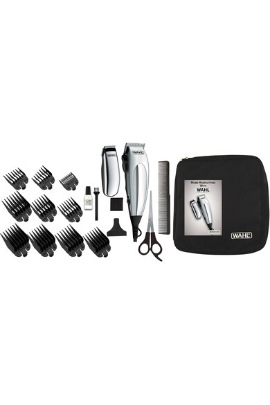 Wahl Aparat de tuns  HomePro Deluxe, 20 mm, Autoascutire, Lame otel, 8 Accesorii, Gri Barbati