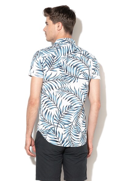 BLEND Camasa slim fit cu model tropical Barbati